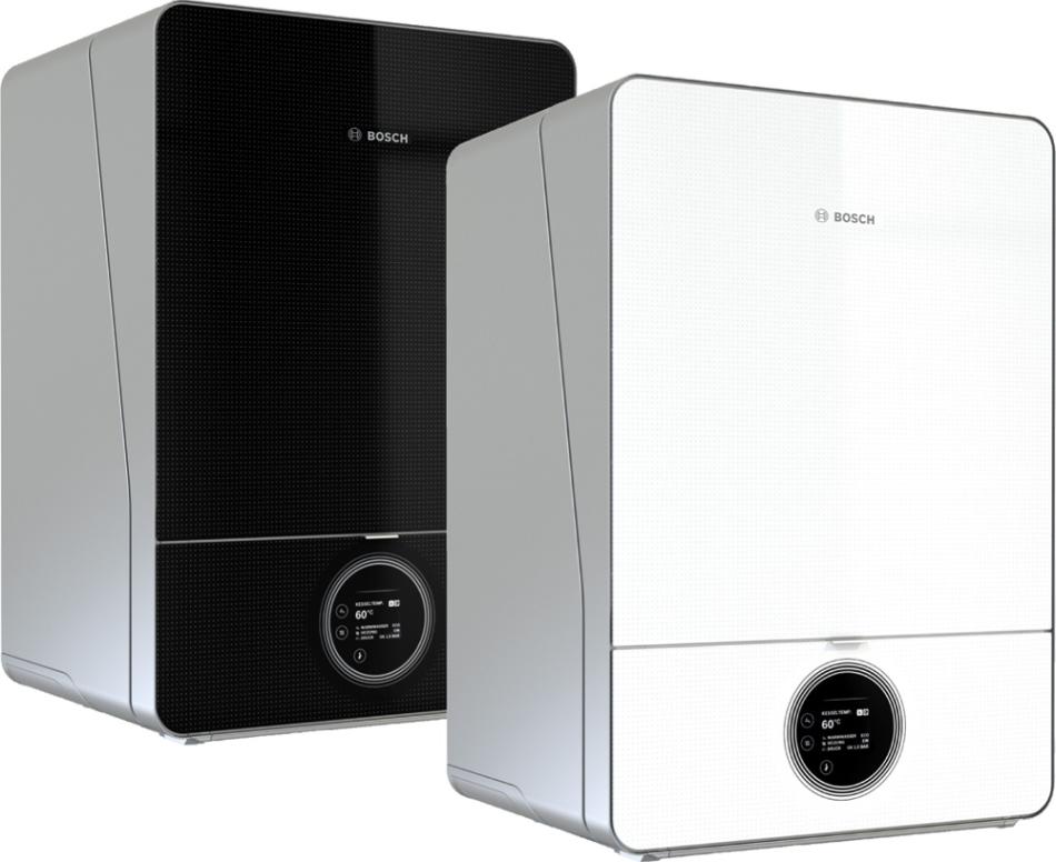 Bosch Condens GC9000iW - fronty ze szkła tytanowego w kolorach białym lub czarnym