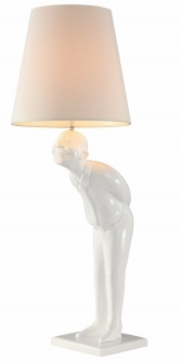 duża lampa stojąca OZCAN biała figura Fashion Light