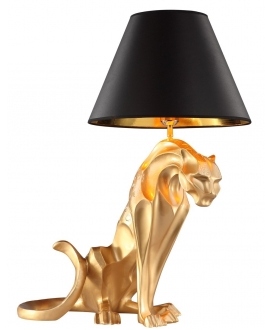 lampa stojąca nocna Ozcan złota pantera kot lampart Fashion Light